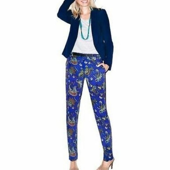 LOFT Pants - Loft Purple Paisley Pants